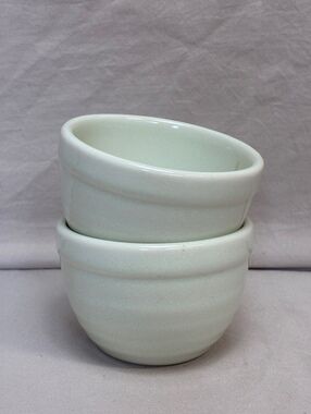 Meyer White Ceramic Ramekin Bowls Set of 2